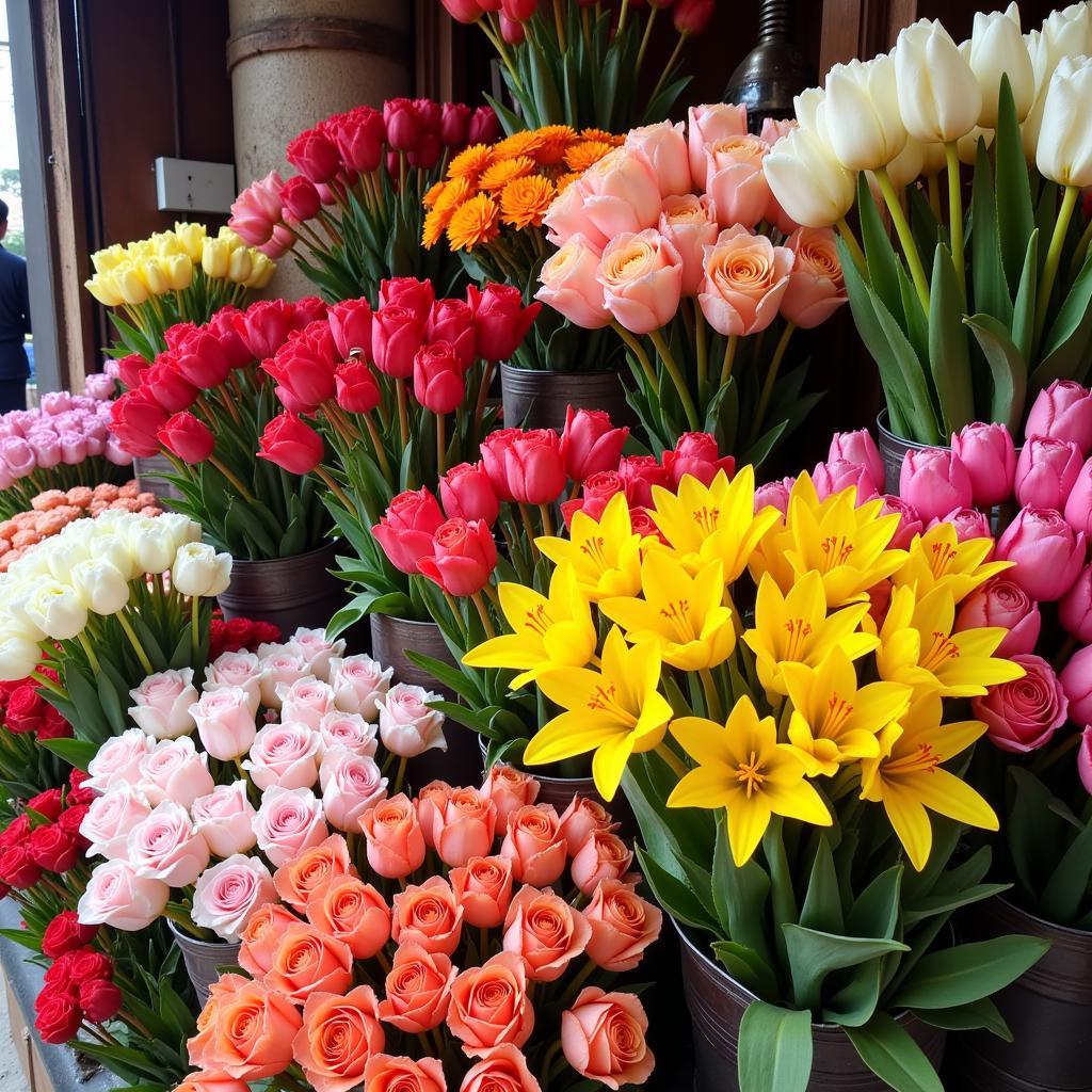 Dutch Flowers in Pakistani Market