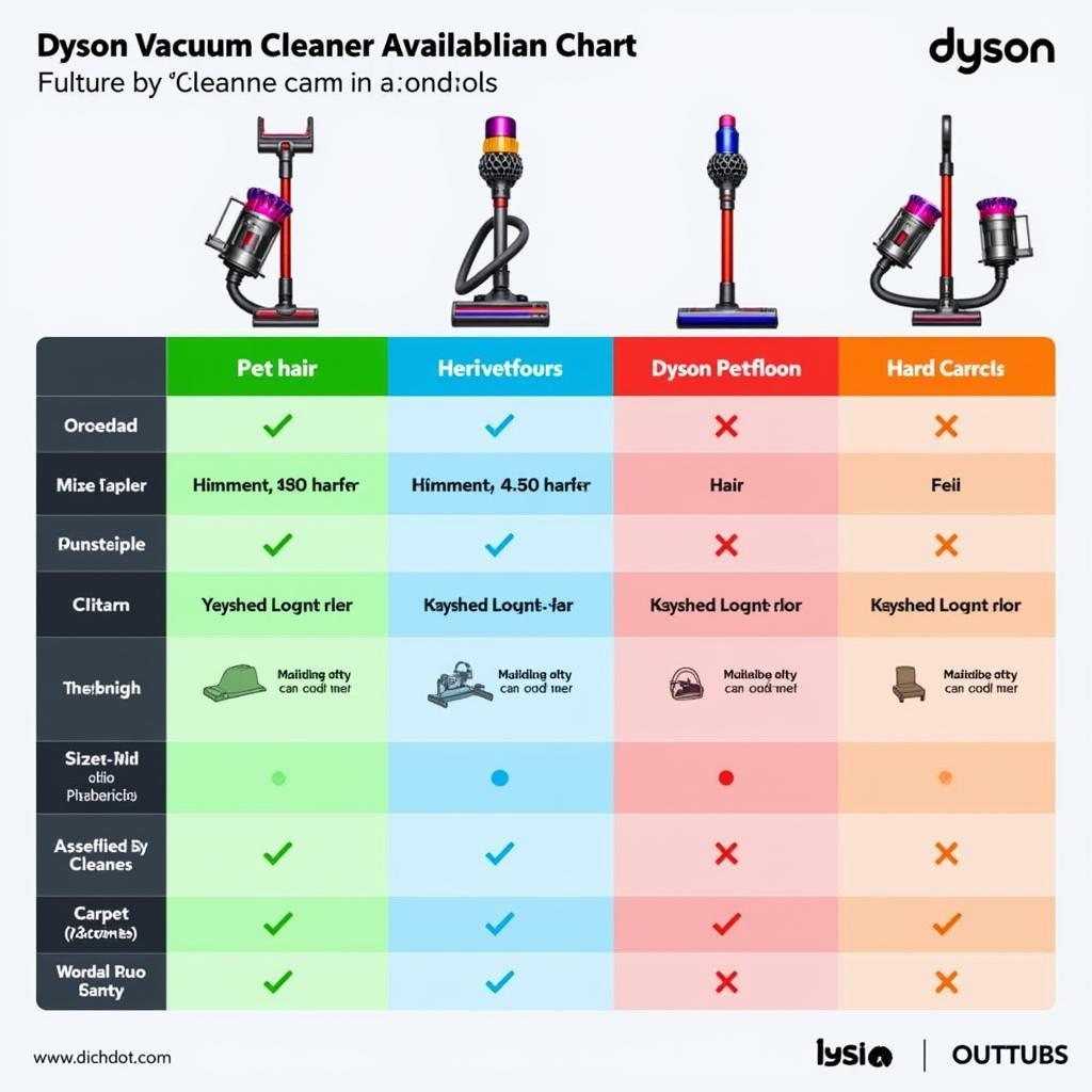 Dyson Vacuum Cleaner Comparison Chart Pakistan