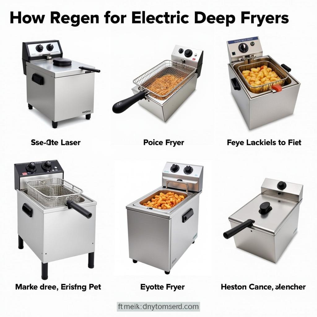 Various Electric Deep Fryer Models