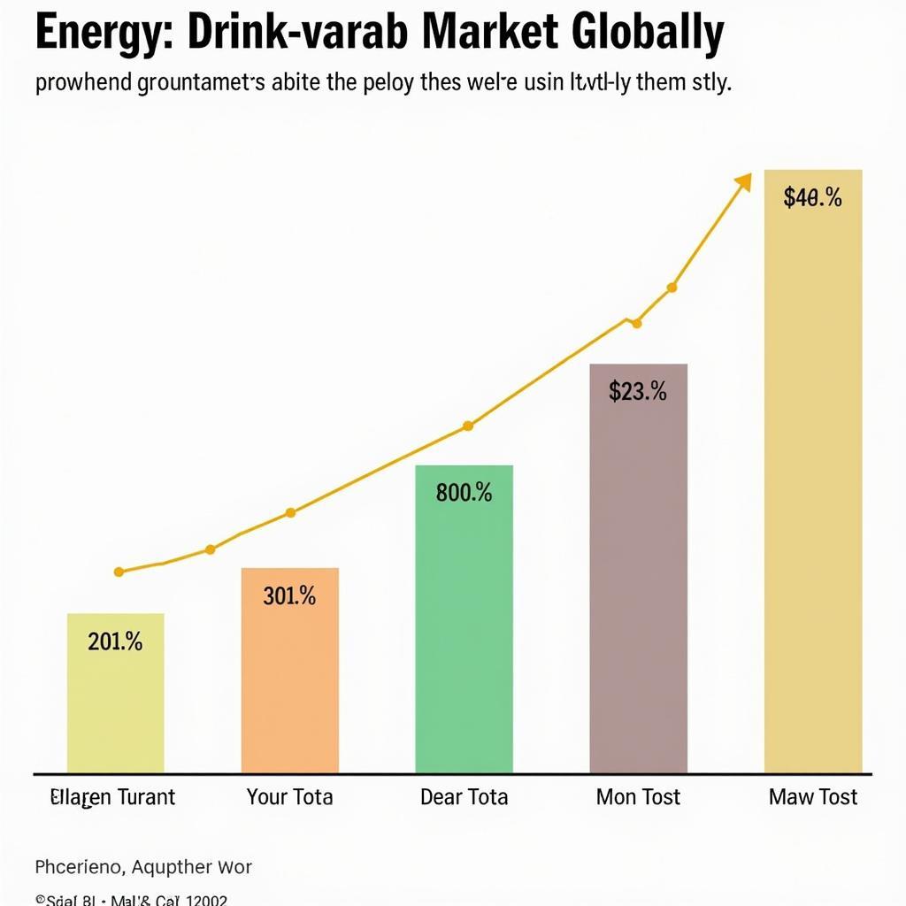 Graph depicting the rise in energy drink popularity