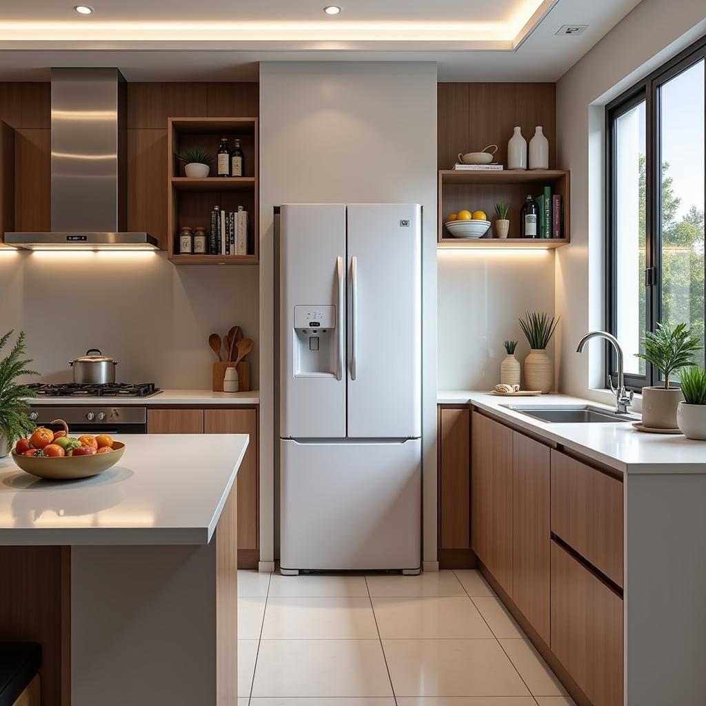 Energy-Efficient Inverter Freezer in a Pakistani Kitchen