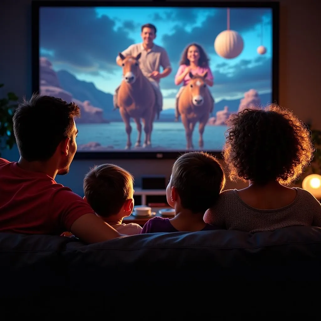 Movie Night with a Smart Projector