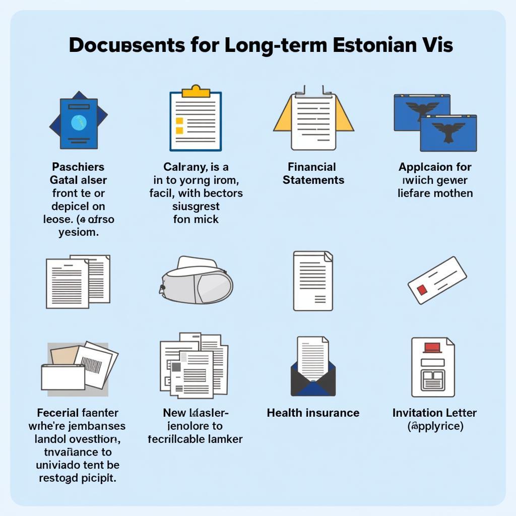 Required Documents for Estonia Long-Term Visa