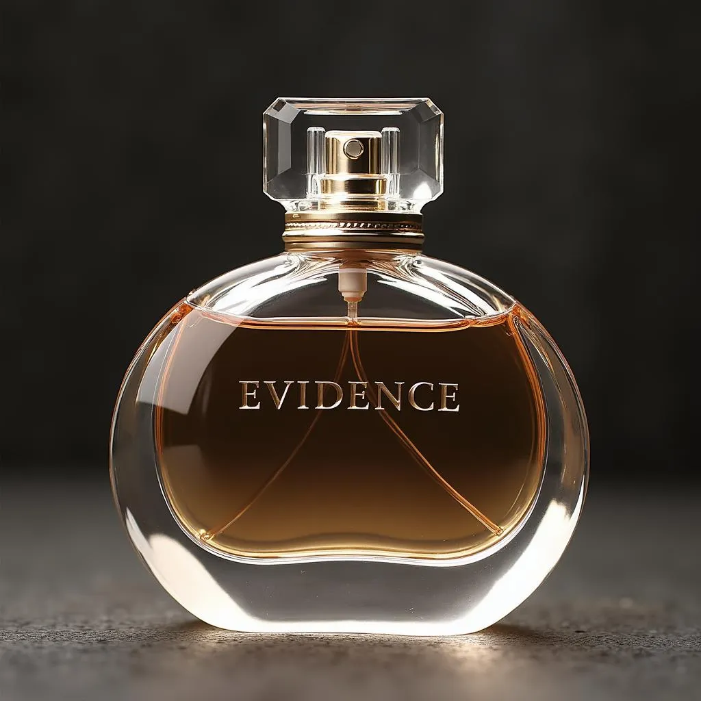 Elegant Evidence Perfume Bottle Design