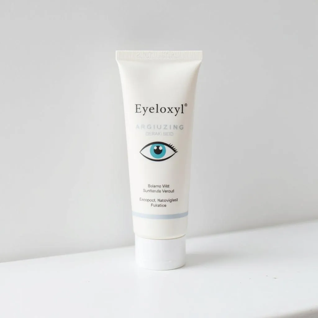 Close-up of Eyeloxyl cream tube