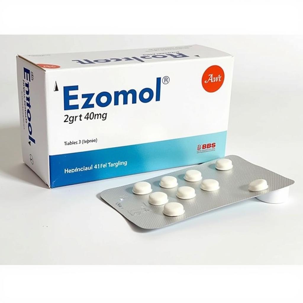 Ezomol 40mg packaging in Pakistan