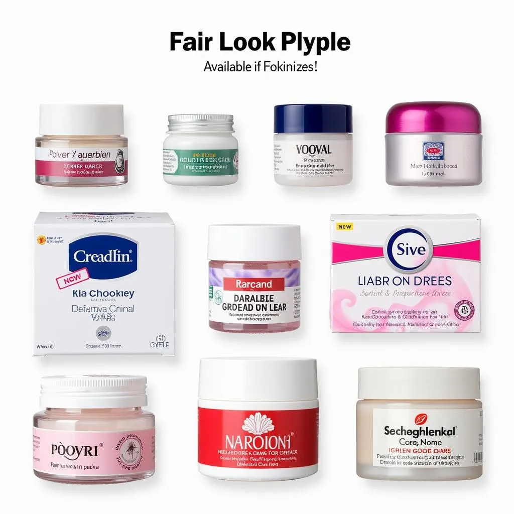 Fair Look Cream Variety in Pakistan