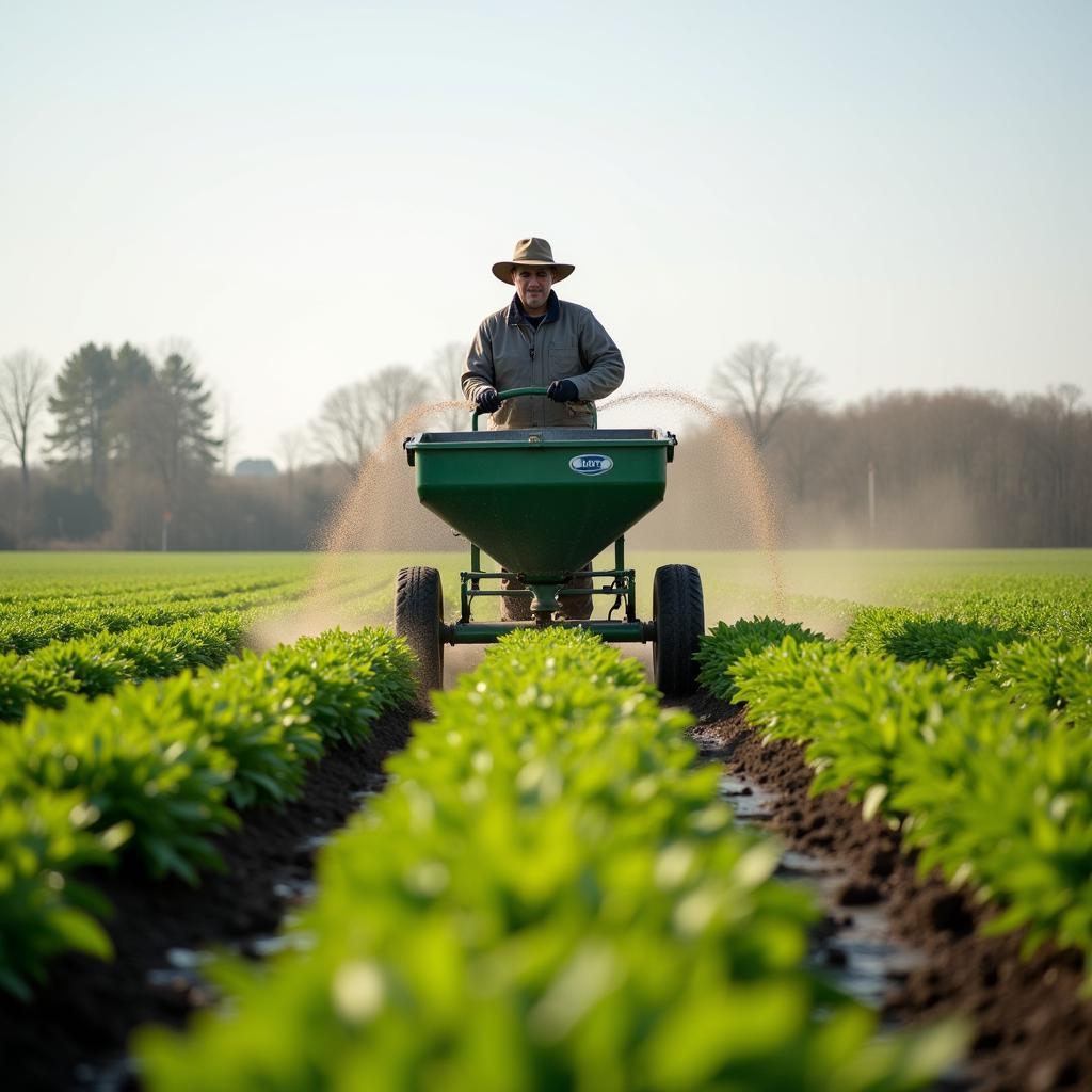 Farmer Applying FFC SOP Fertilizer