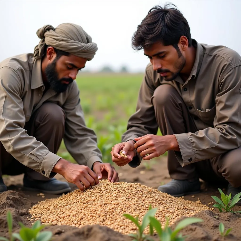 Farmers Selecting Seeds