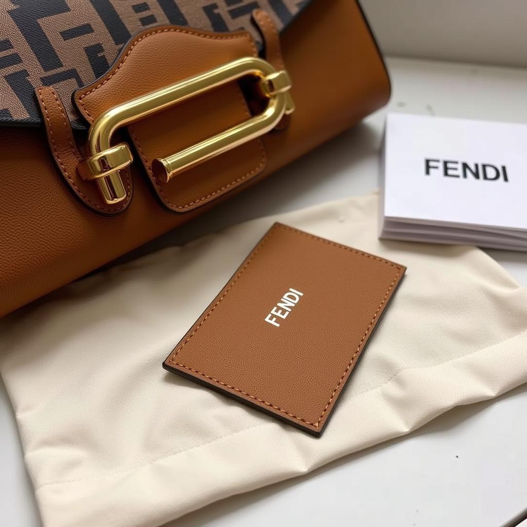 Authentic Fendi Bag with Dust Bag and Card