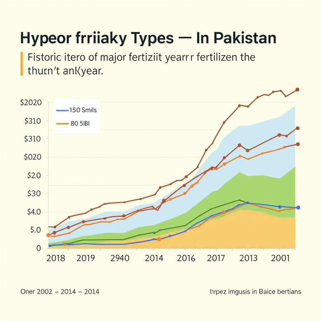 Graph depicting fertilizer price trends in Pakistan