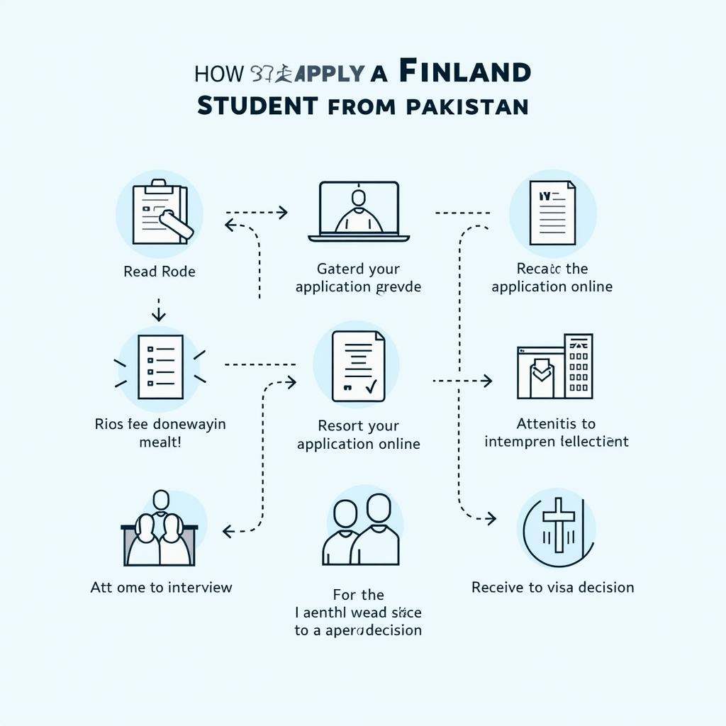 Finland Student Visa Application Process Flowchart