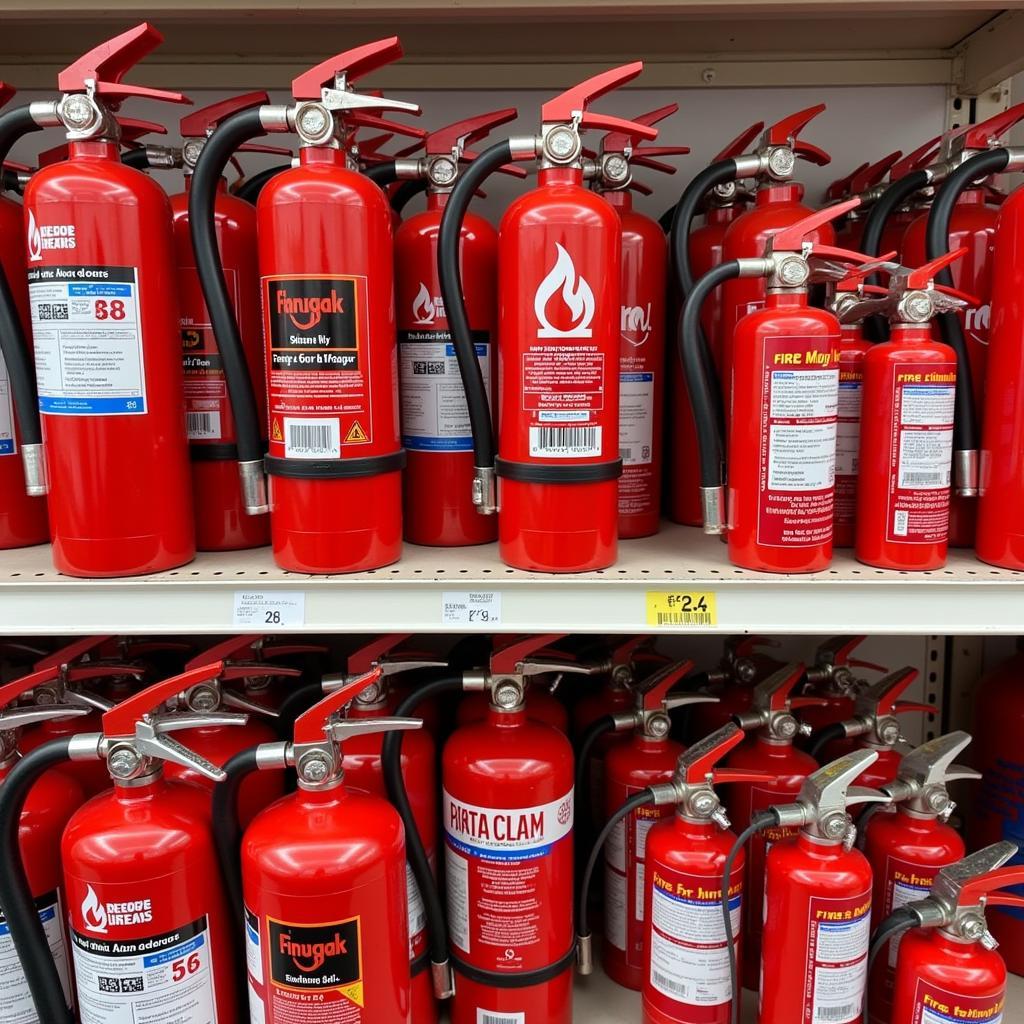 Fire Extinguisher Balls on Shelf