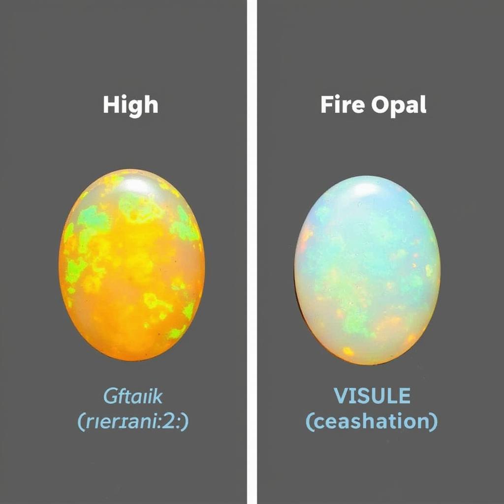 Comparing Fire Opal Clarity