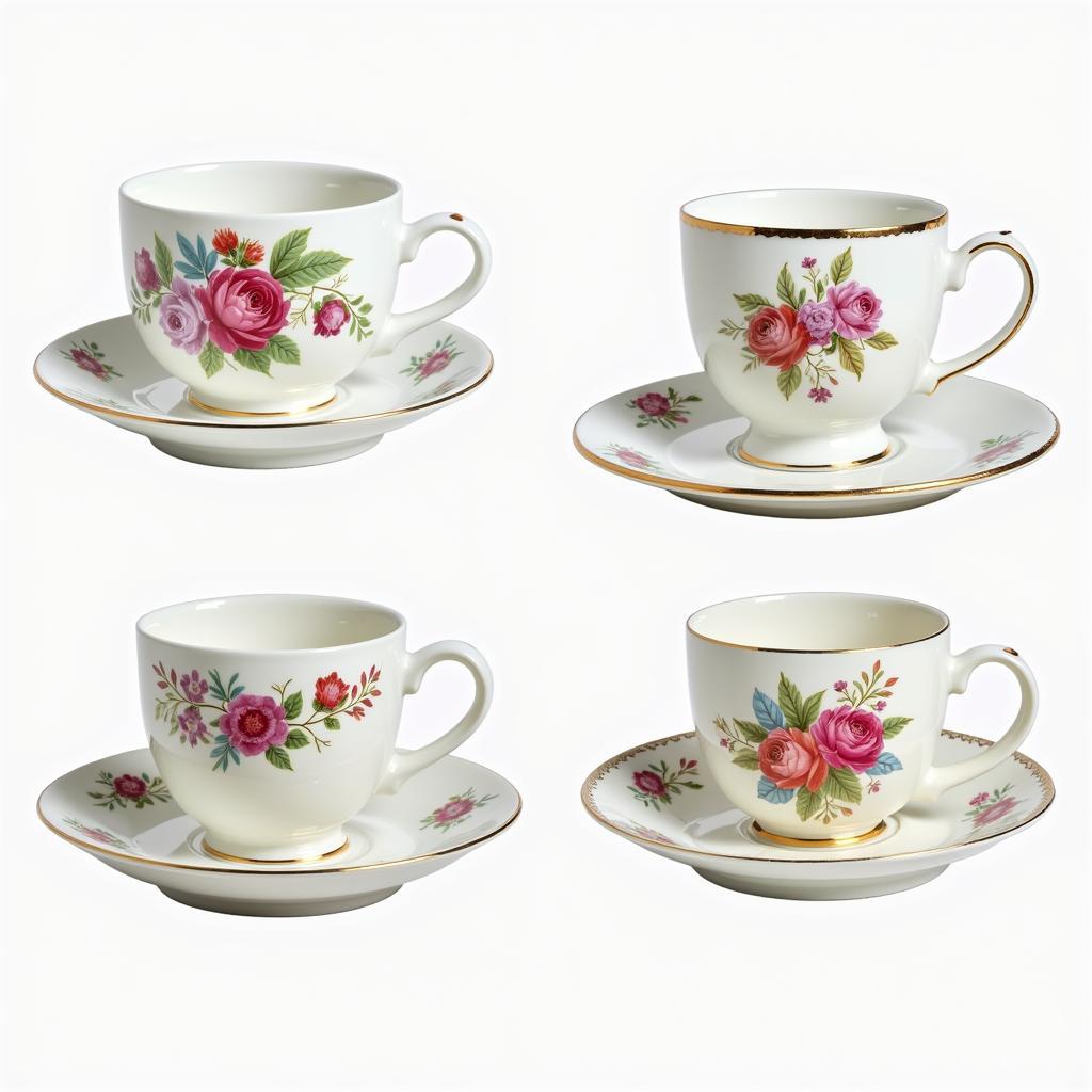 Popular Floral Cup and Saucer Design in Pakistan