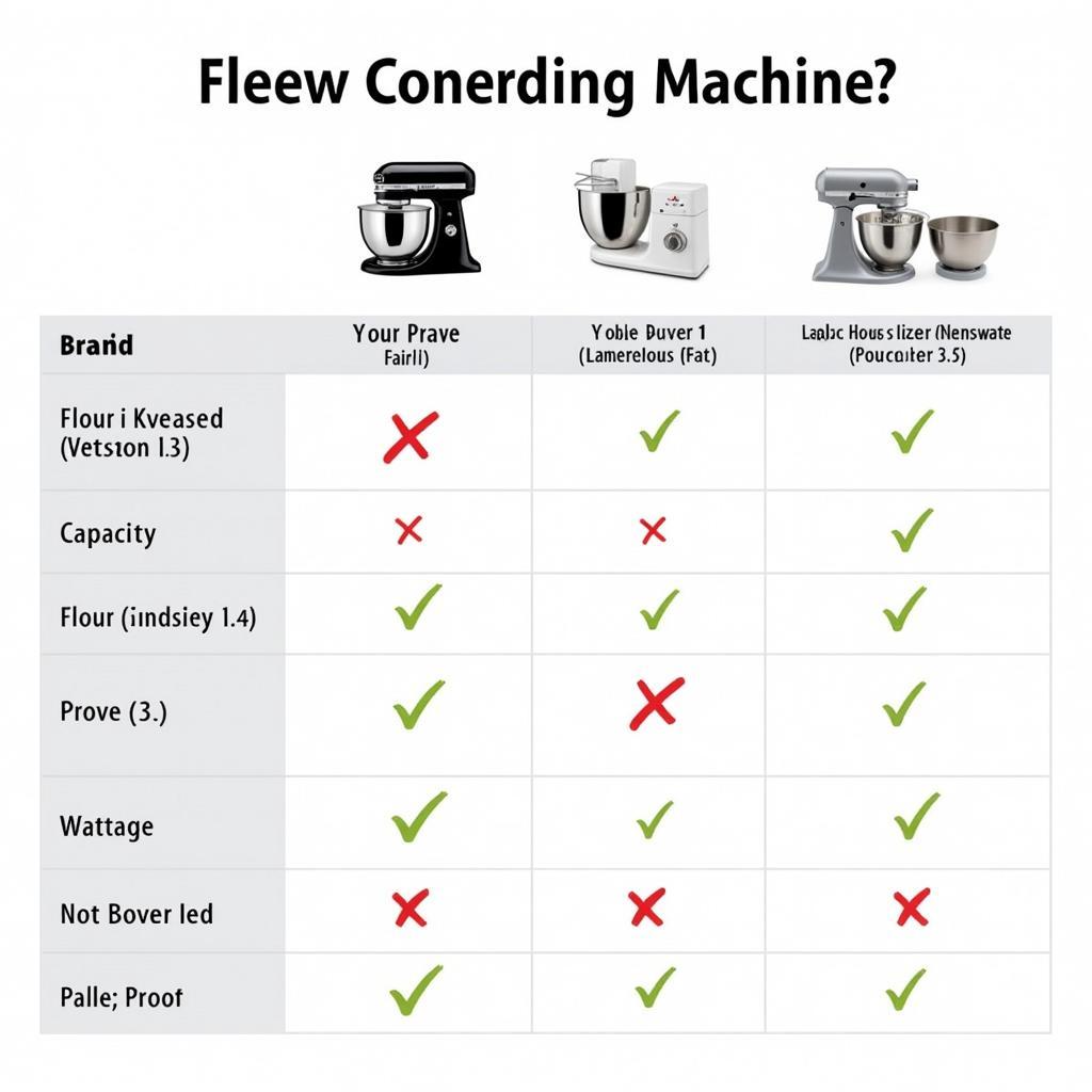 Comparing Flour Kneading Machines