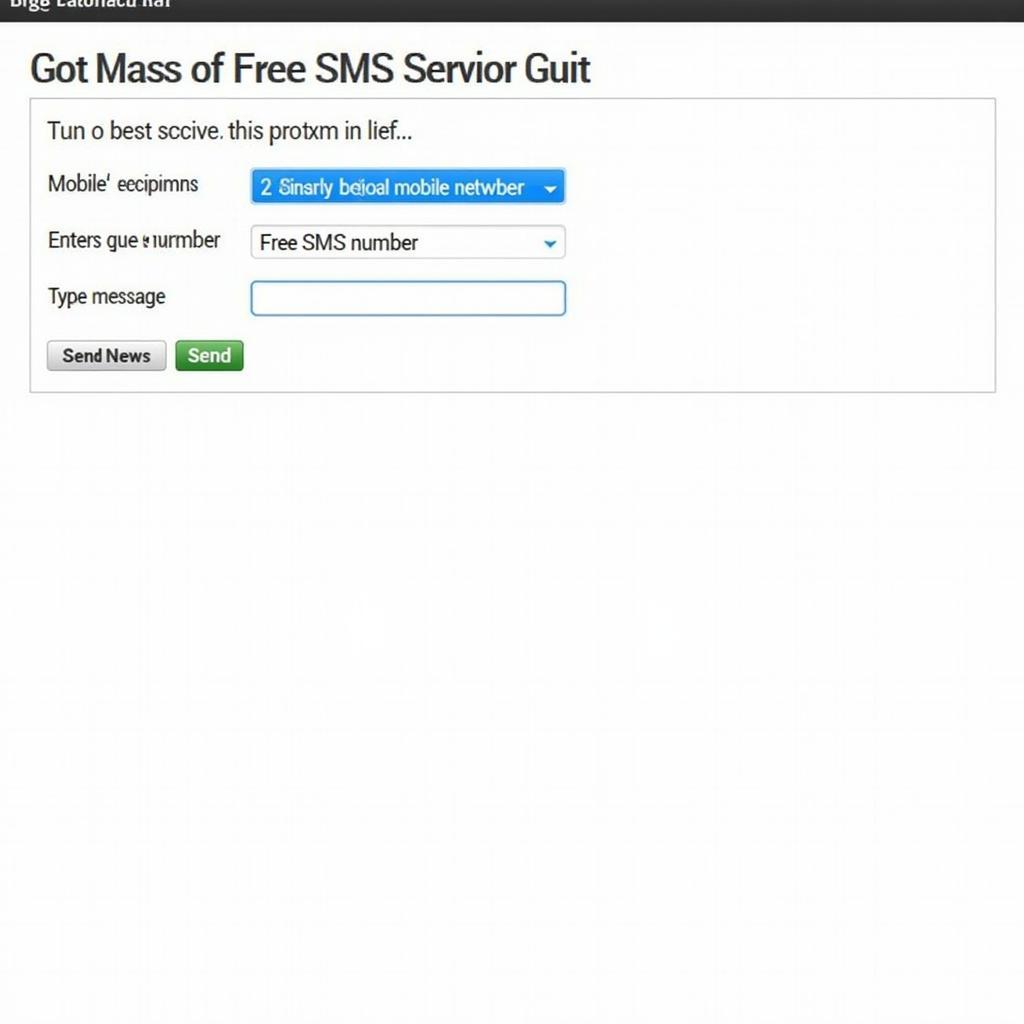 A screenshot of a free SMS website in Pakistan