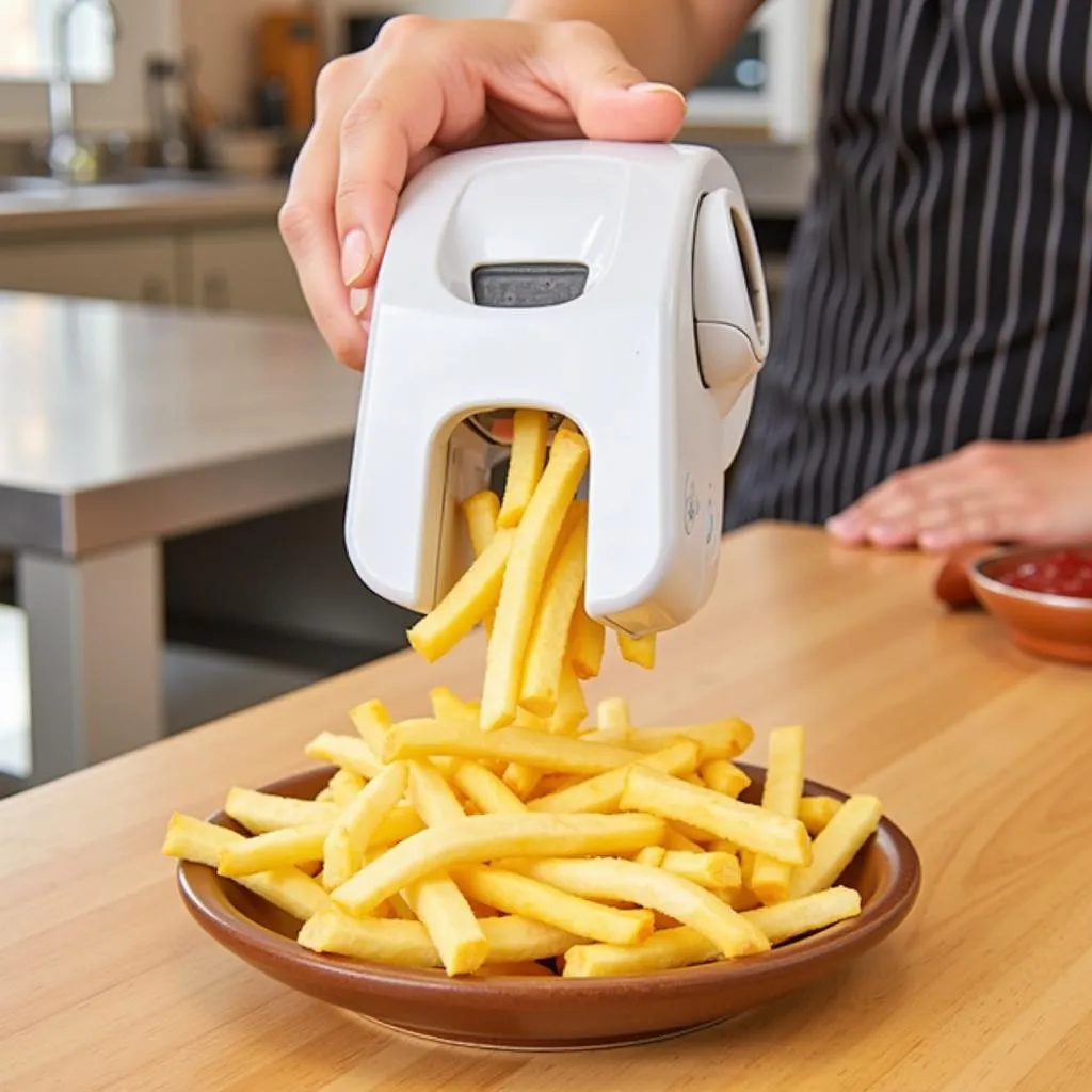 Electric French Fries Cutter for Restaurant Use