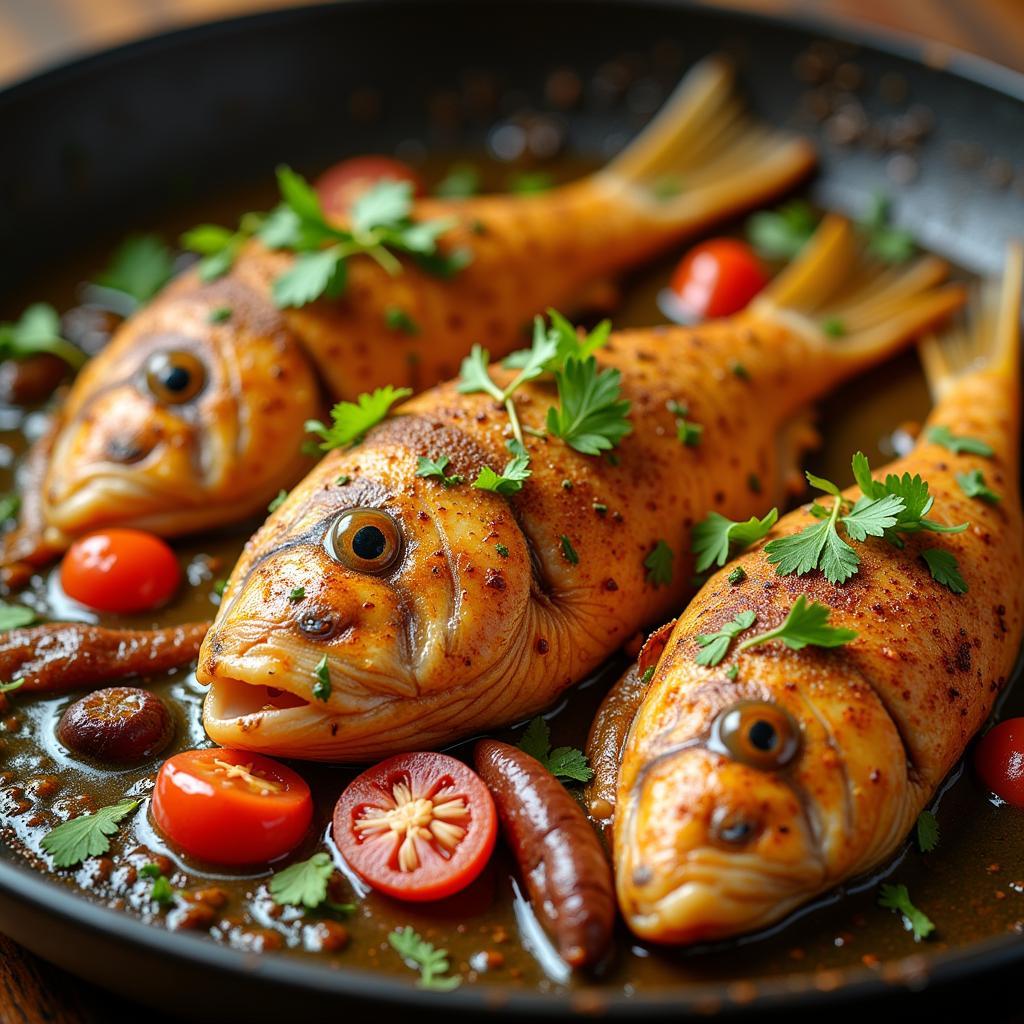 Fresh Tilapia Preparation Pakistani Cuisine