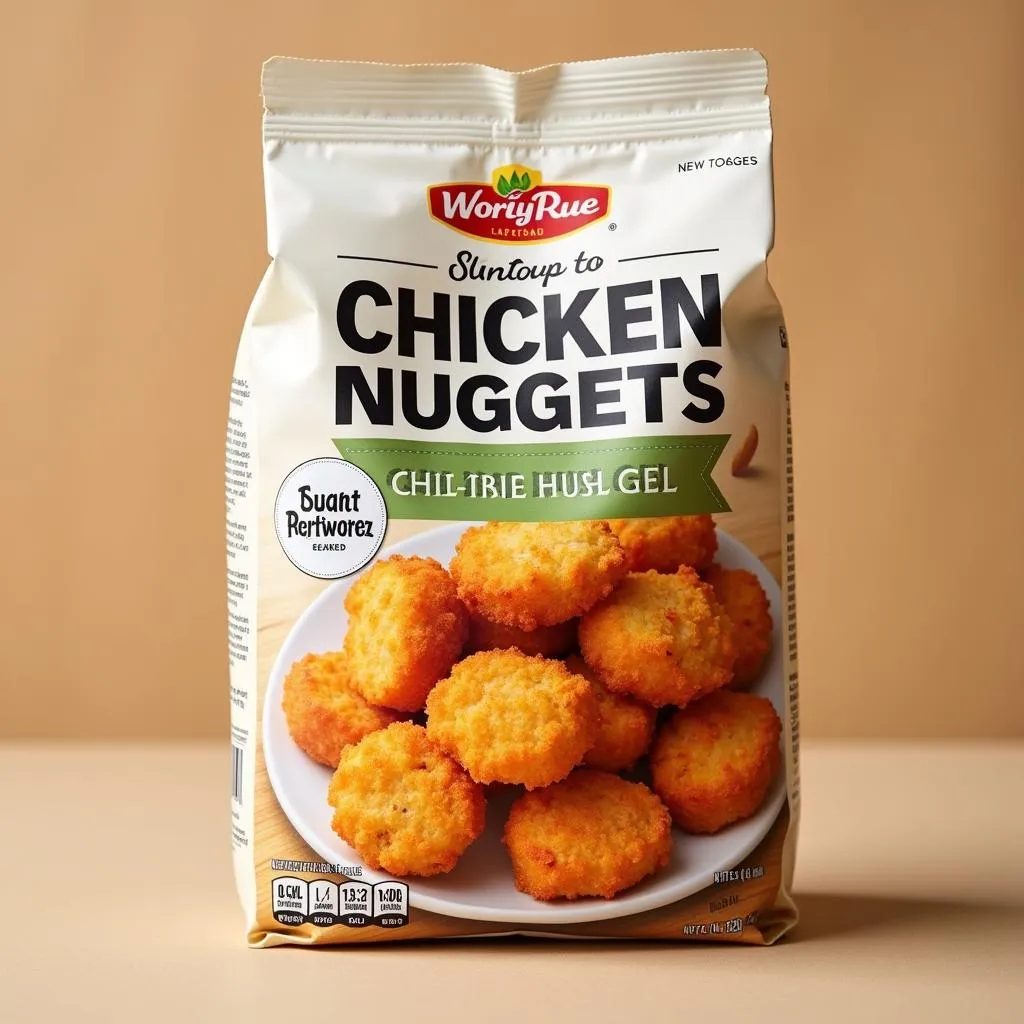 Bag of frozen chicken nuggets