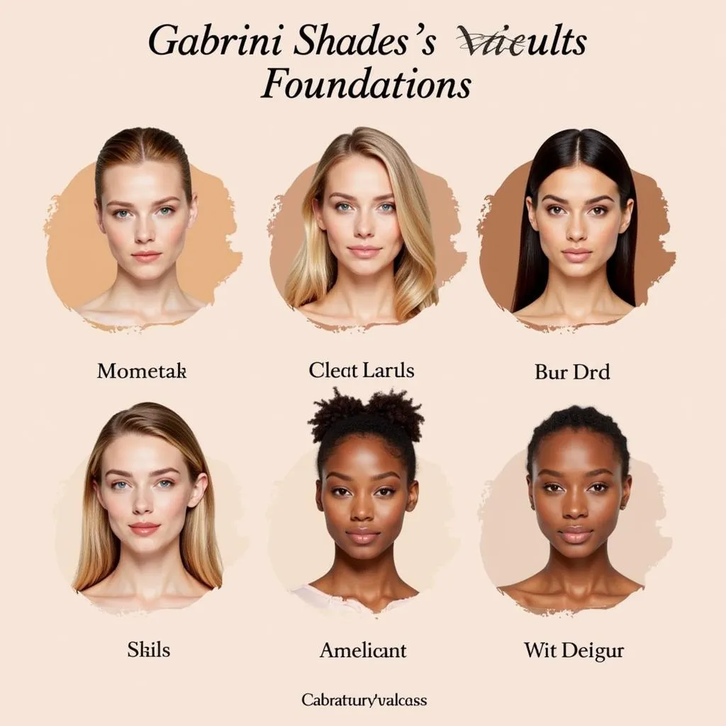 Gabrini Foundation Shade Range