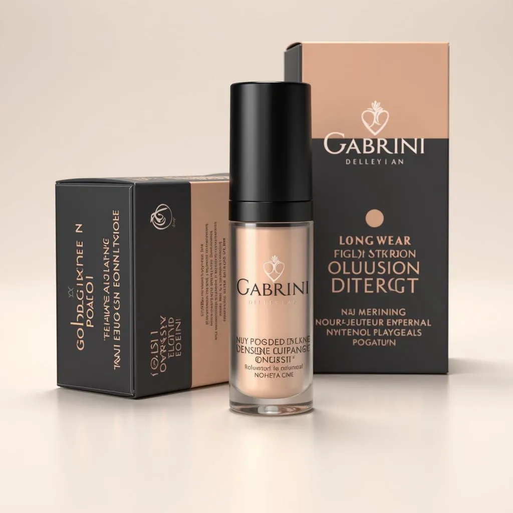 Gabrini Longwear Foundation Packaging