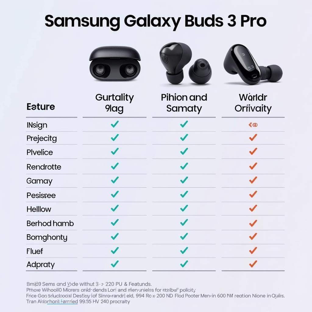 Samsung Galaxy Buds 3 Pro Comparison