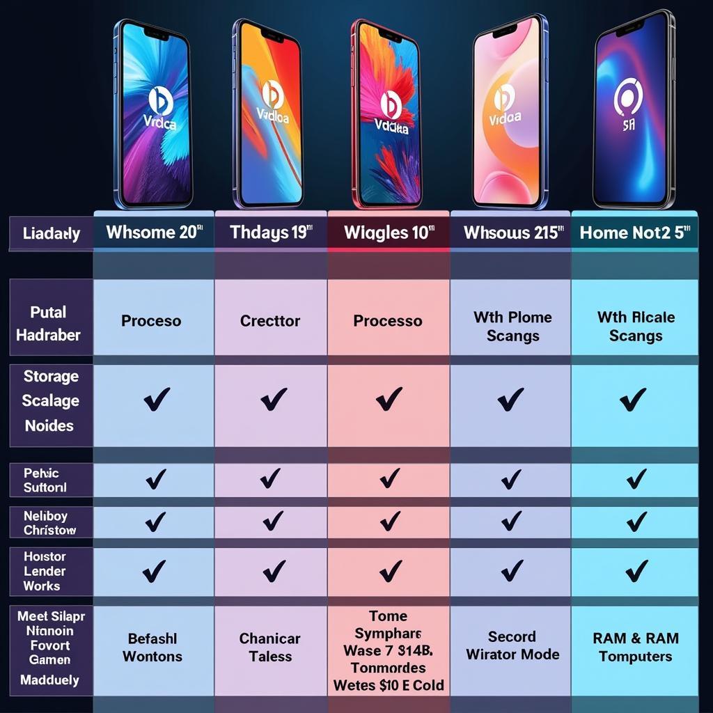 Gaming Phone Comparison Chart