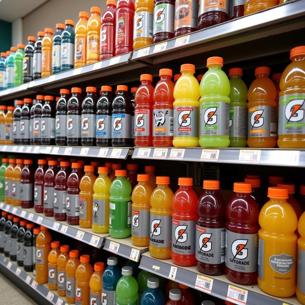 Gatorade Drinks on Display