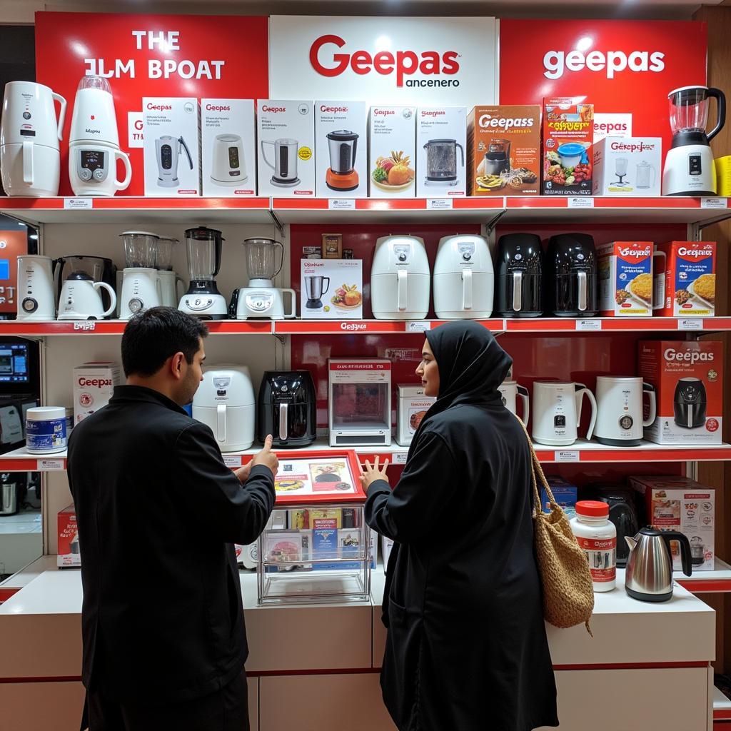 Geepas Products Displayed in an Electronics Store in Pakistan