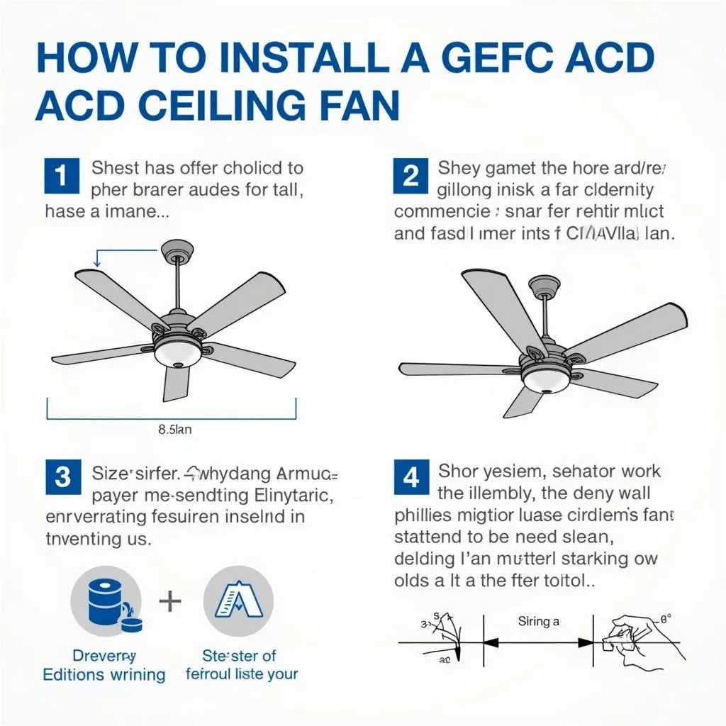 Proper Installation of a GFC AC DC Ceiling Fan