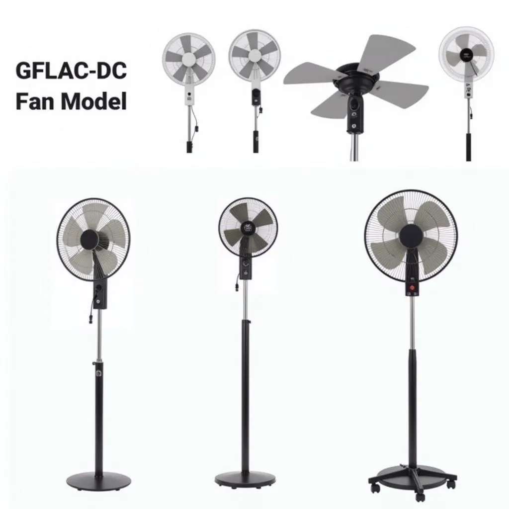 GFC AC DC Fan Models Displayed