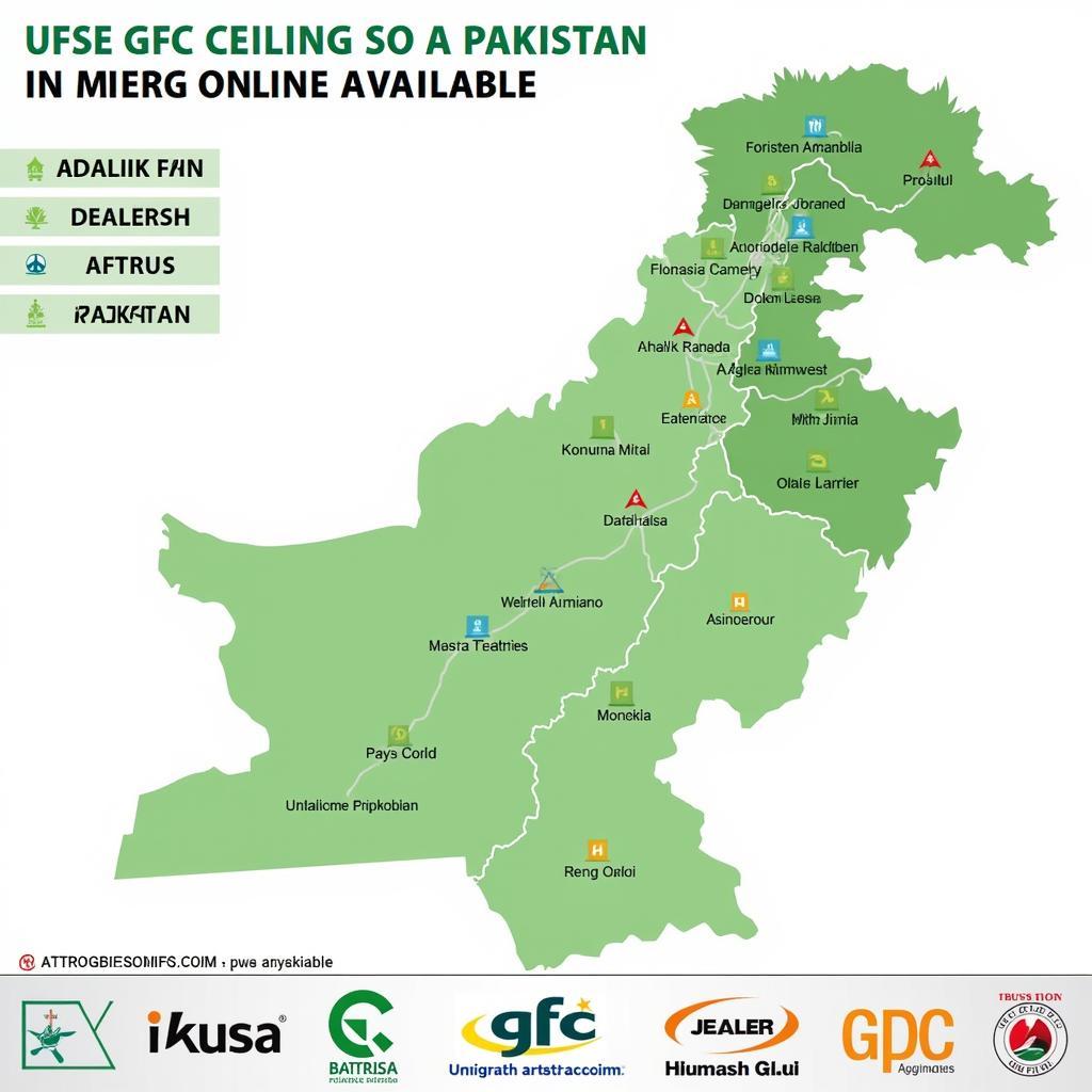 GFC Ceiling Fan Retailers in Pakistan