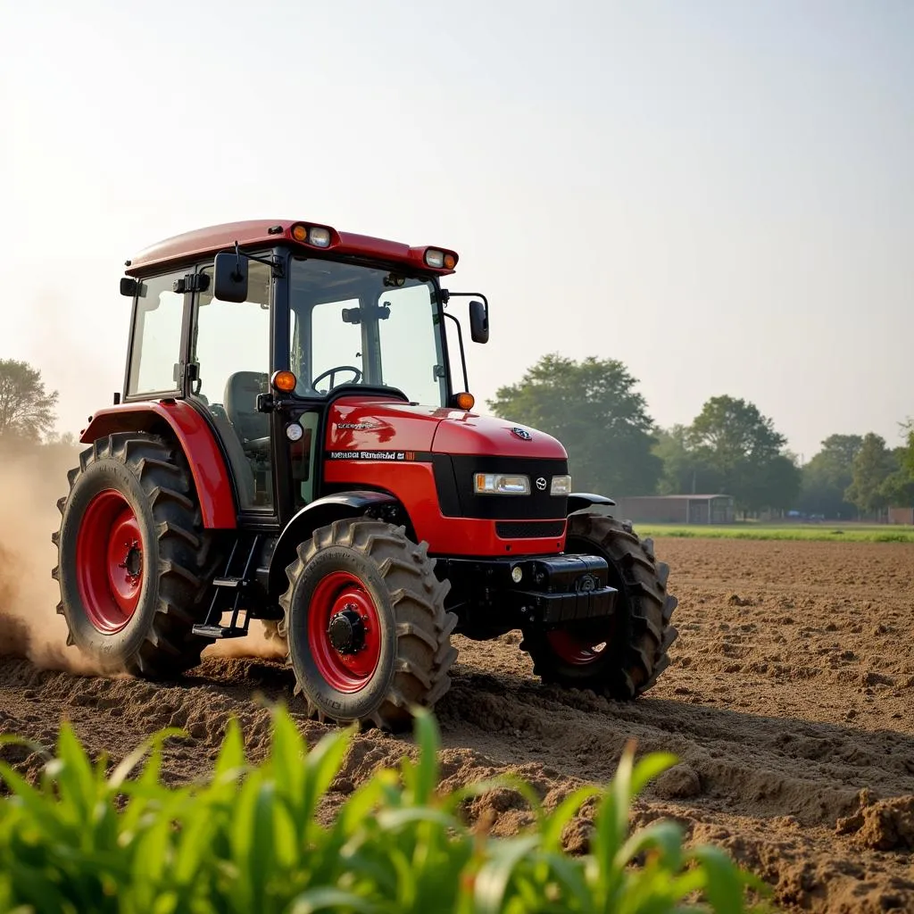 Ghazi 65 HP tractor in action on a Pakistani farm