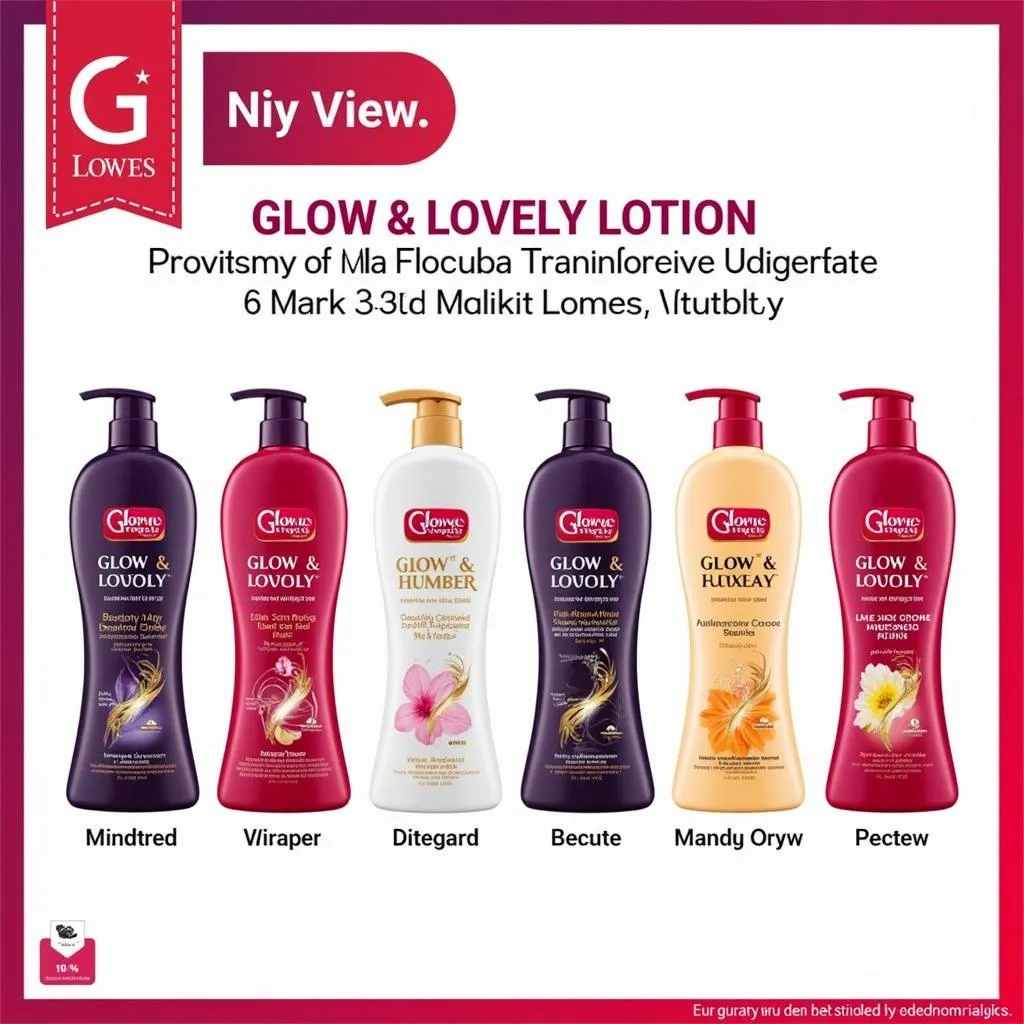 Glow & Lovely Lotion Variants