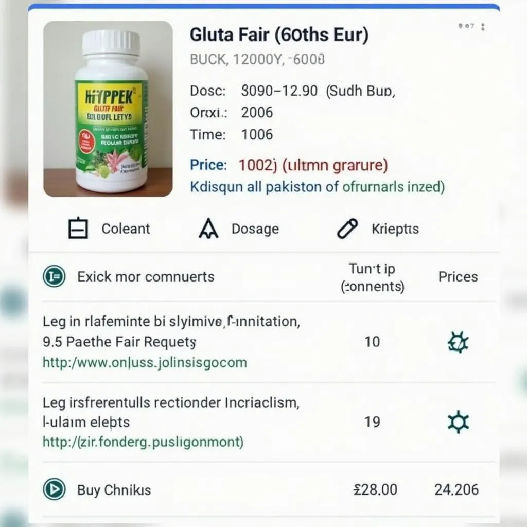 Gluta Fair Capsules Price in Pakistan - Example 1