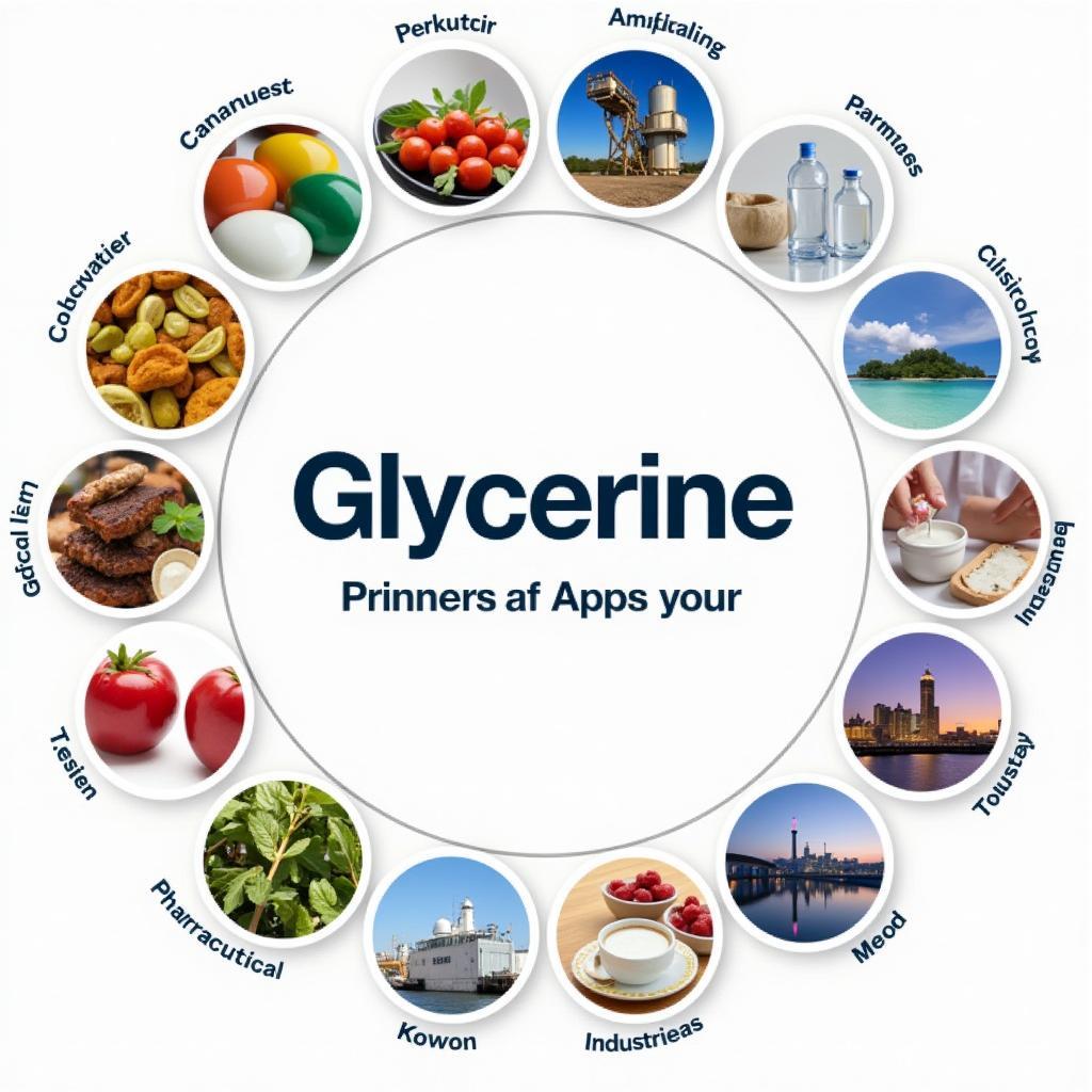 Various applications of glycerine