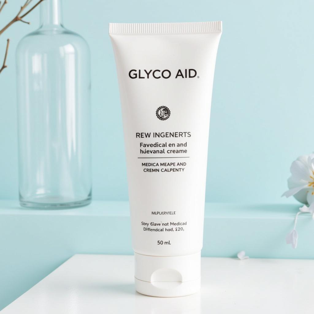 Glyco Aid cream tube packaging