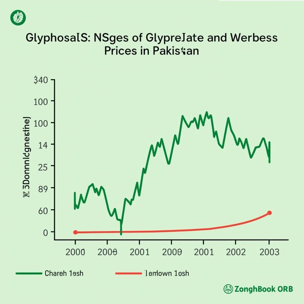 Chart showing glyphosate price trends in Pakistan