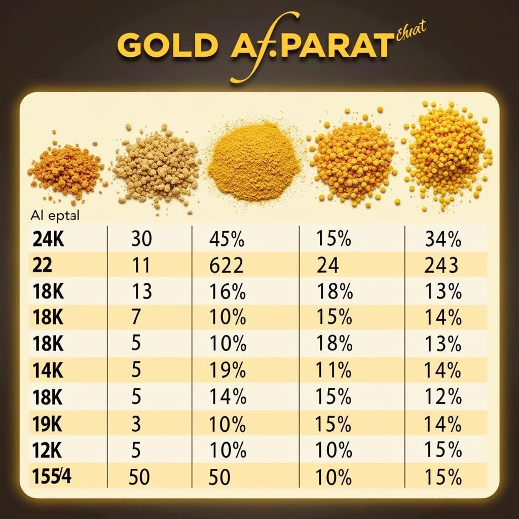 Gold Karat Chart and Purity Levels