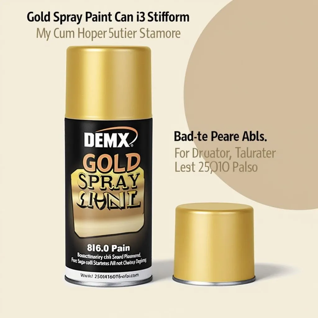 Gold Spray Paint Can in Pakistan