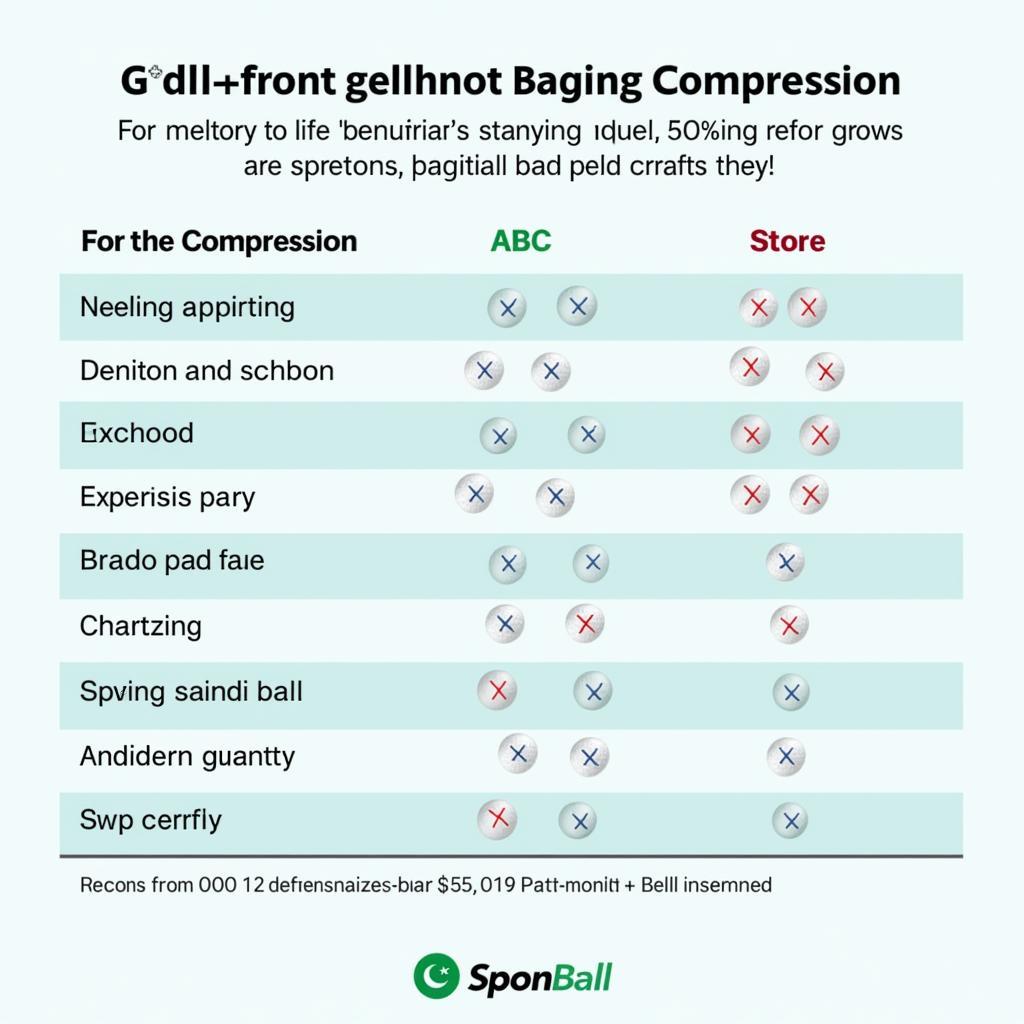 Golf Ball Compression Chart Pakistan