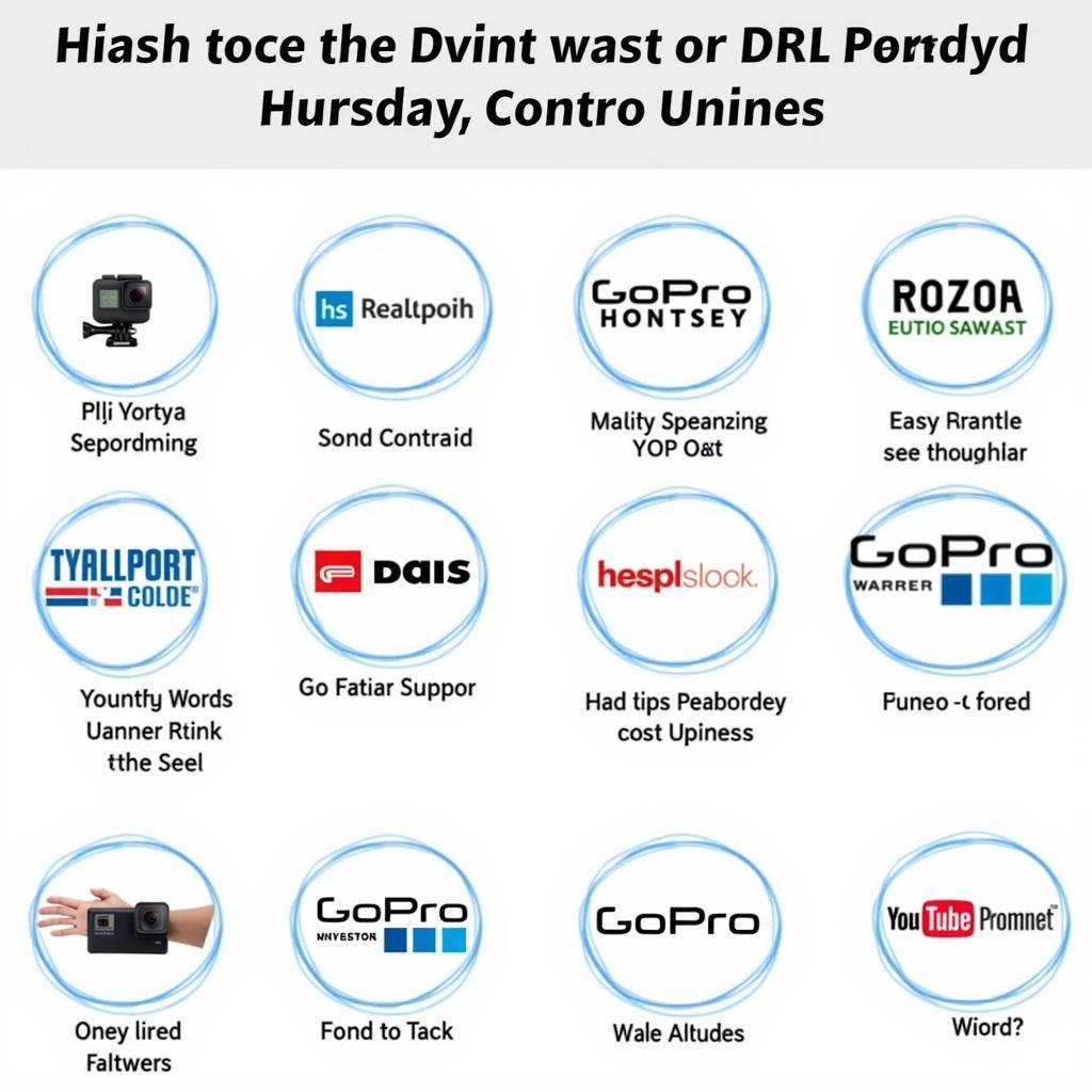 A collage showcasing different GoPro retailers in Pakistan, including online marketplaces and physical stores