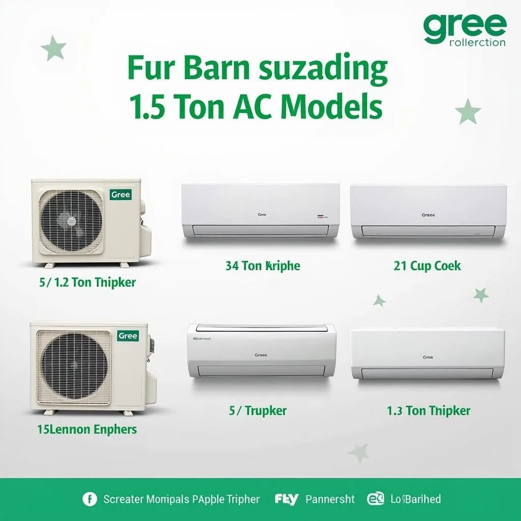 Gree 1.5 Ton AC Models