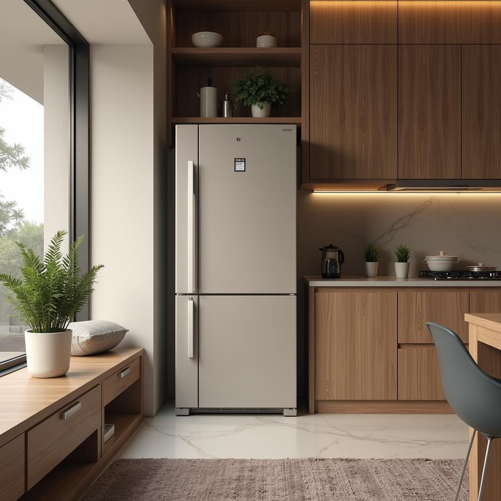  Gree Double Door Refrigerator in a Modern Kitchen