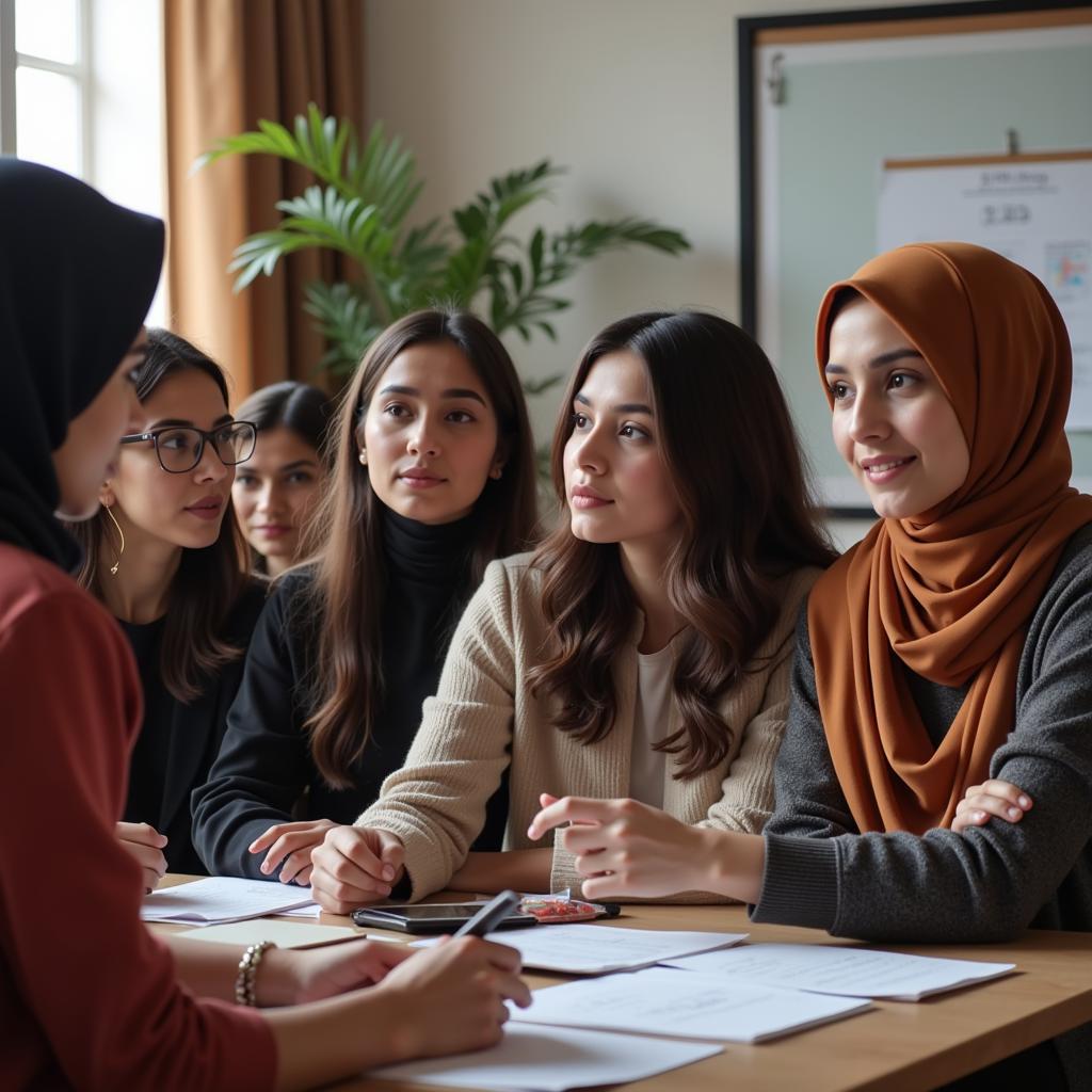 Group of Pakistani Women Attending a Business Workshop