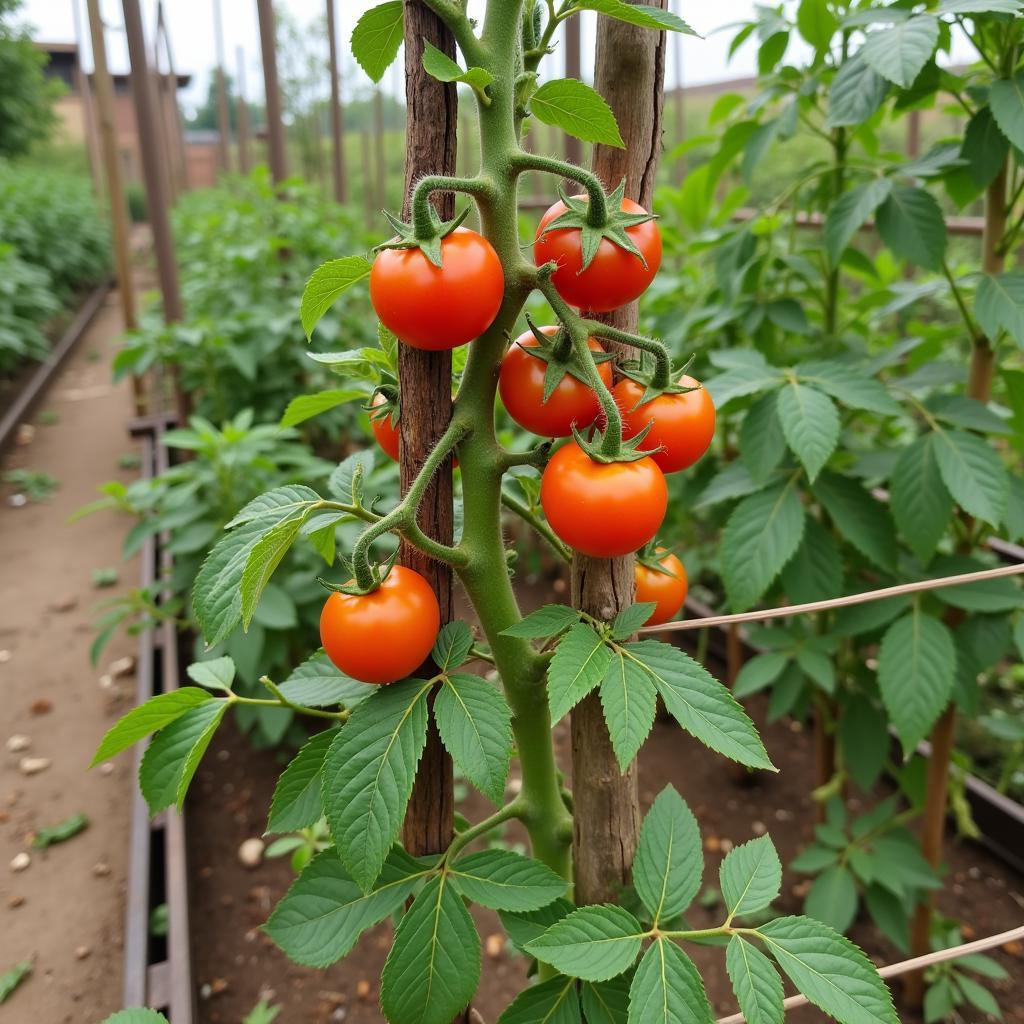 Growing Cherry Tomatoes in a Pakistani Home Garden