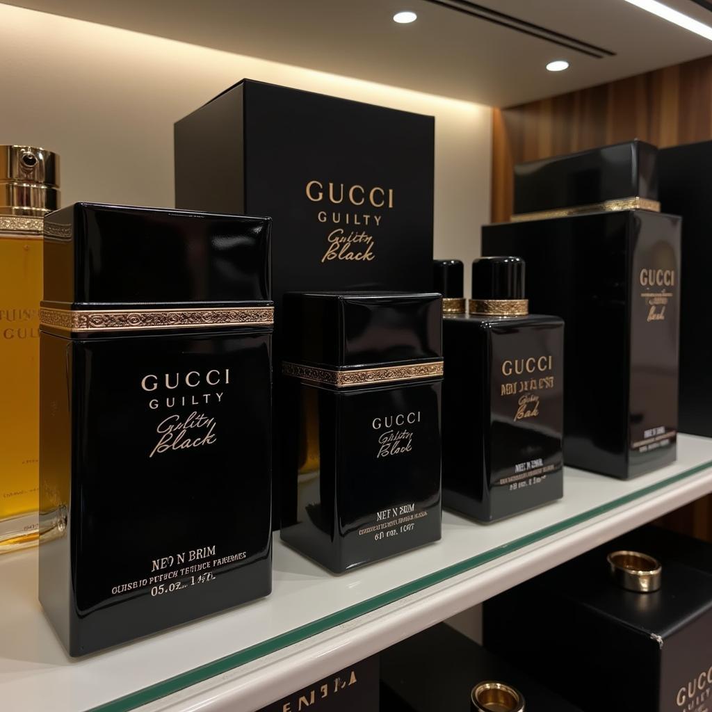 Gucci Guilty Black Perfume Display