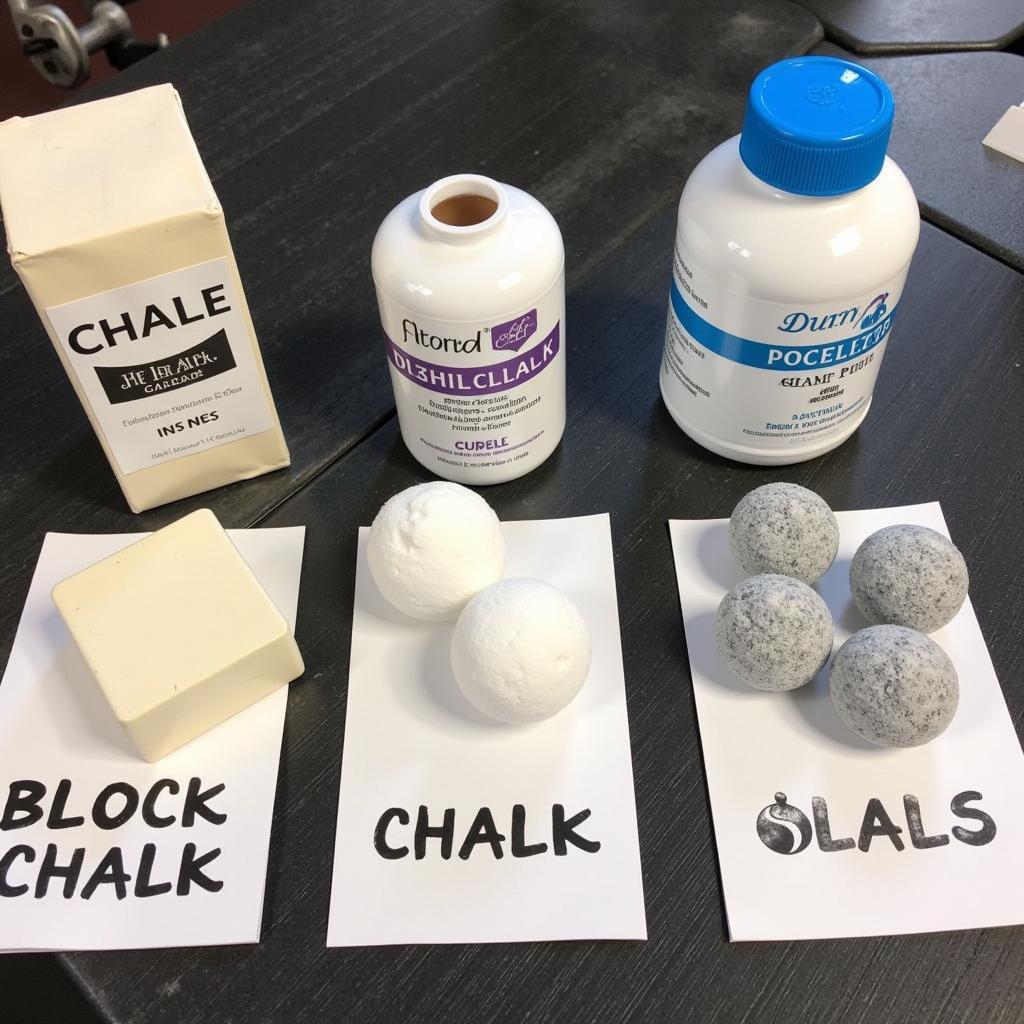 Different types of gym chalk