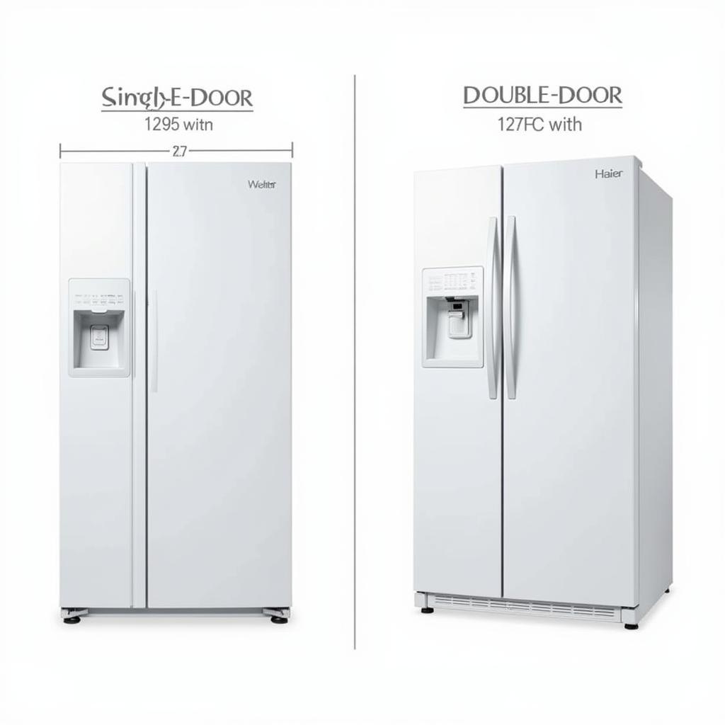 Comparing Haier 342 Single and Double Door Models